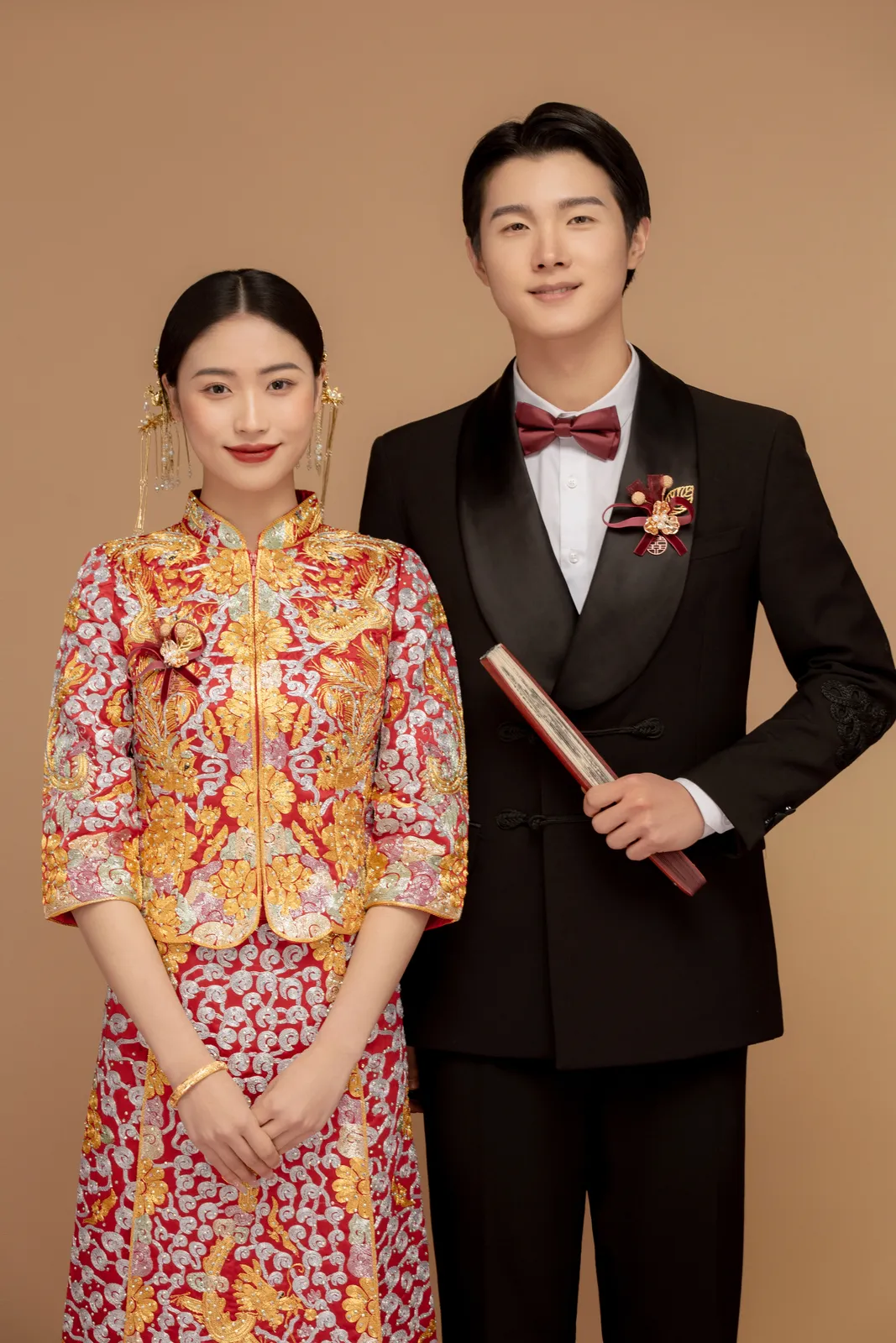 进部摄影创作样片，红金喜服与一场轻松的囍事，第1张