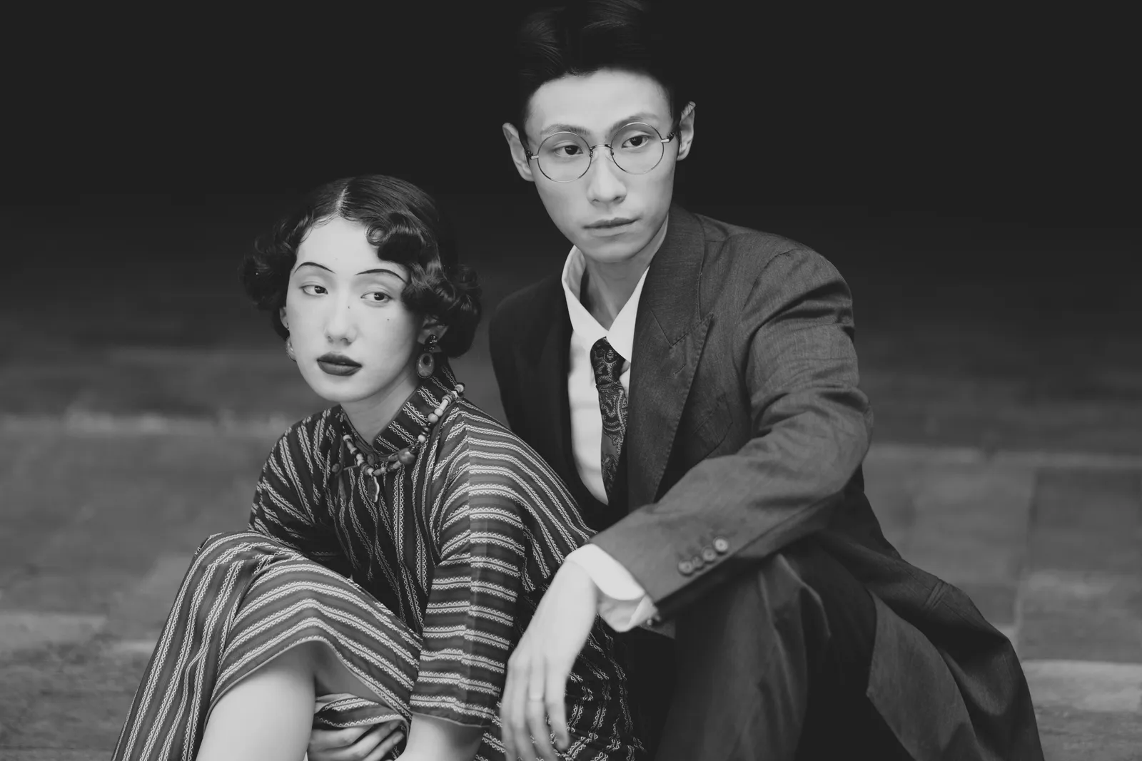 进部摄影创作样片，条纹旗袍与旧日庭院，第13张