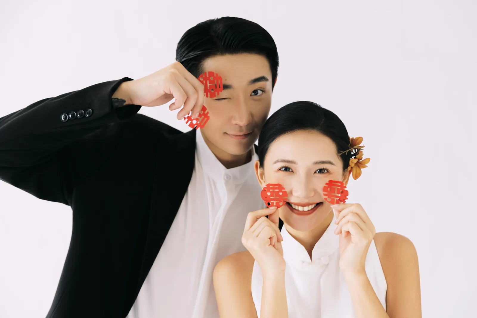 进部摄影创作样片，红色之间的笑，第18张