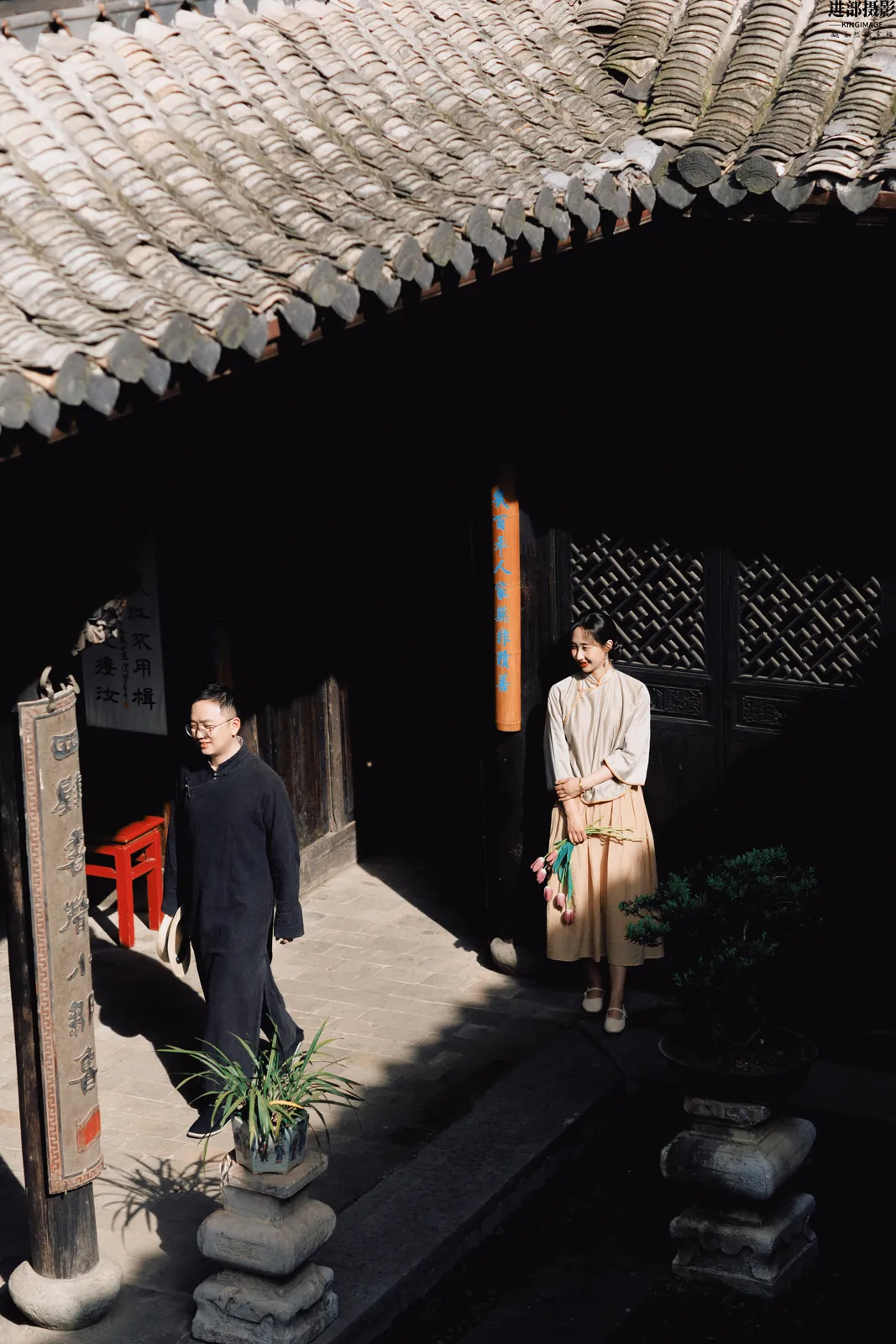 进部摄影精选客片，暖调园林与白色旗袍，第10张